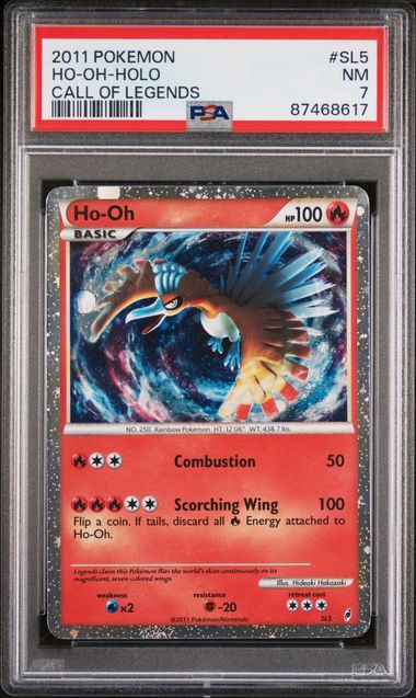 Pokemon - Call of Legends - Ho-Oh Holo #SL5 - 2011 - PSA 7