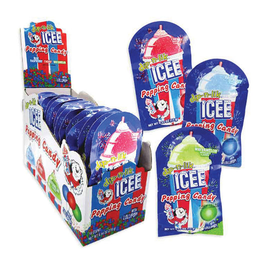Icee - Popping Candy Lollipop Assorted Flavors In Display (0.53oz)