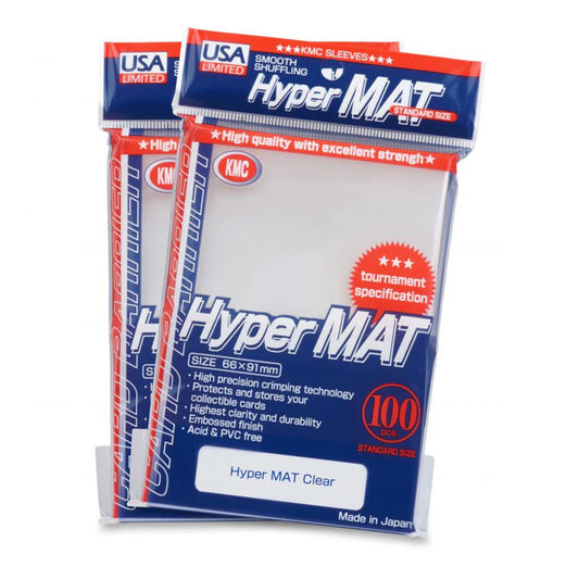 KMC - Hyper Mat Standard Size (Clear)- 100 pc - Made In Japan