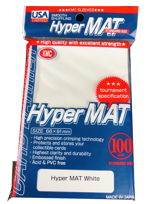 KMC - Hyper Mat Standard Size (White)- 100 pc - Made In Japan