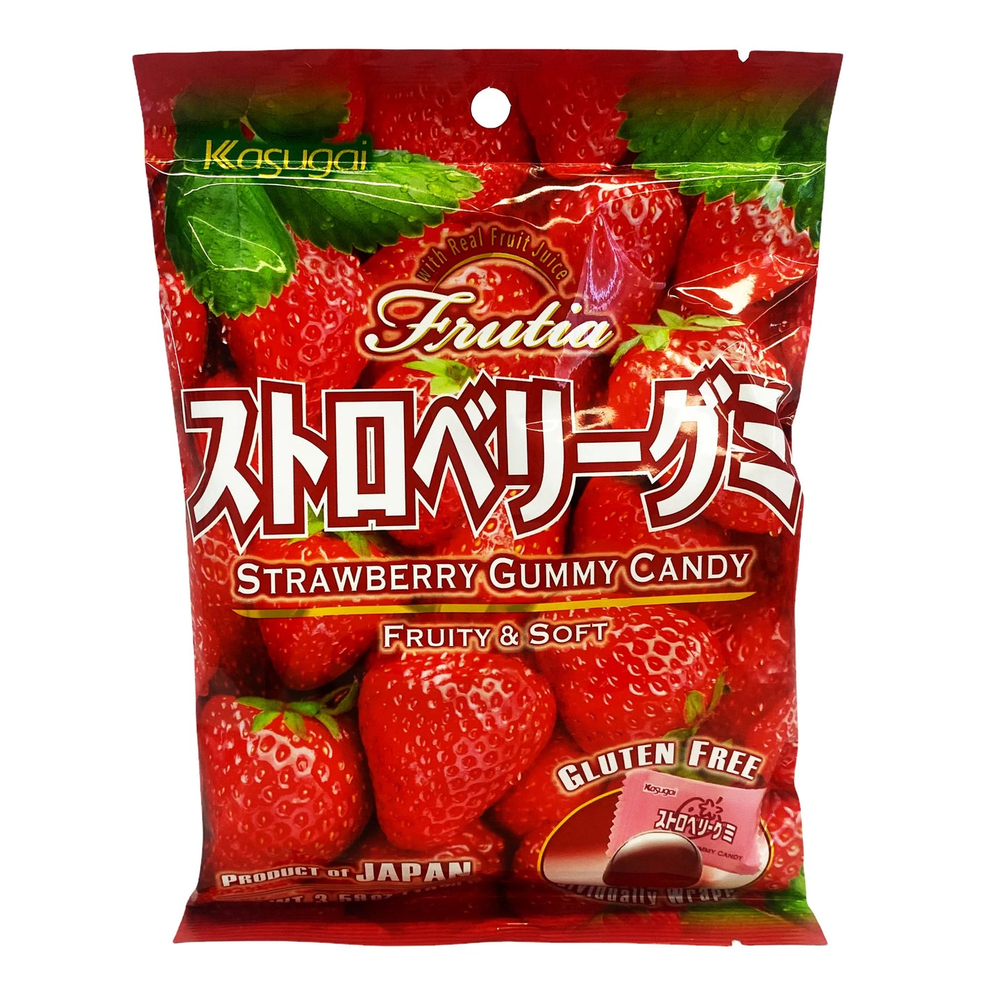 Kasugai - Gummy Candy Bag (Strawberry)