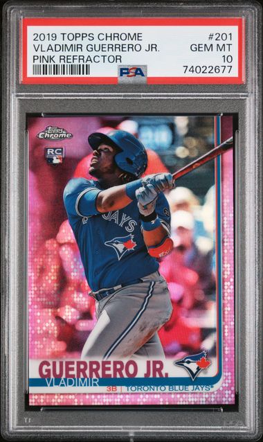 Topps - Chrome - Vladimir Guerrero Jr. Pink Refractor - PSA Gem Mint 10 - 2019