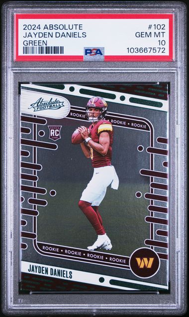 Panini - Absolute - Jayden Daniels Green - PSA Gem Mint 10 - 2024