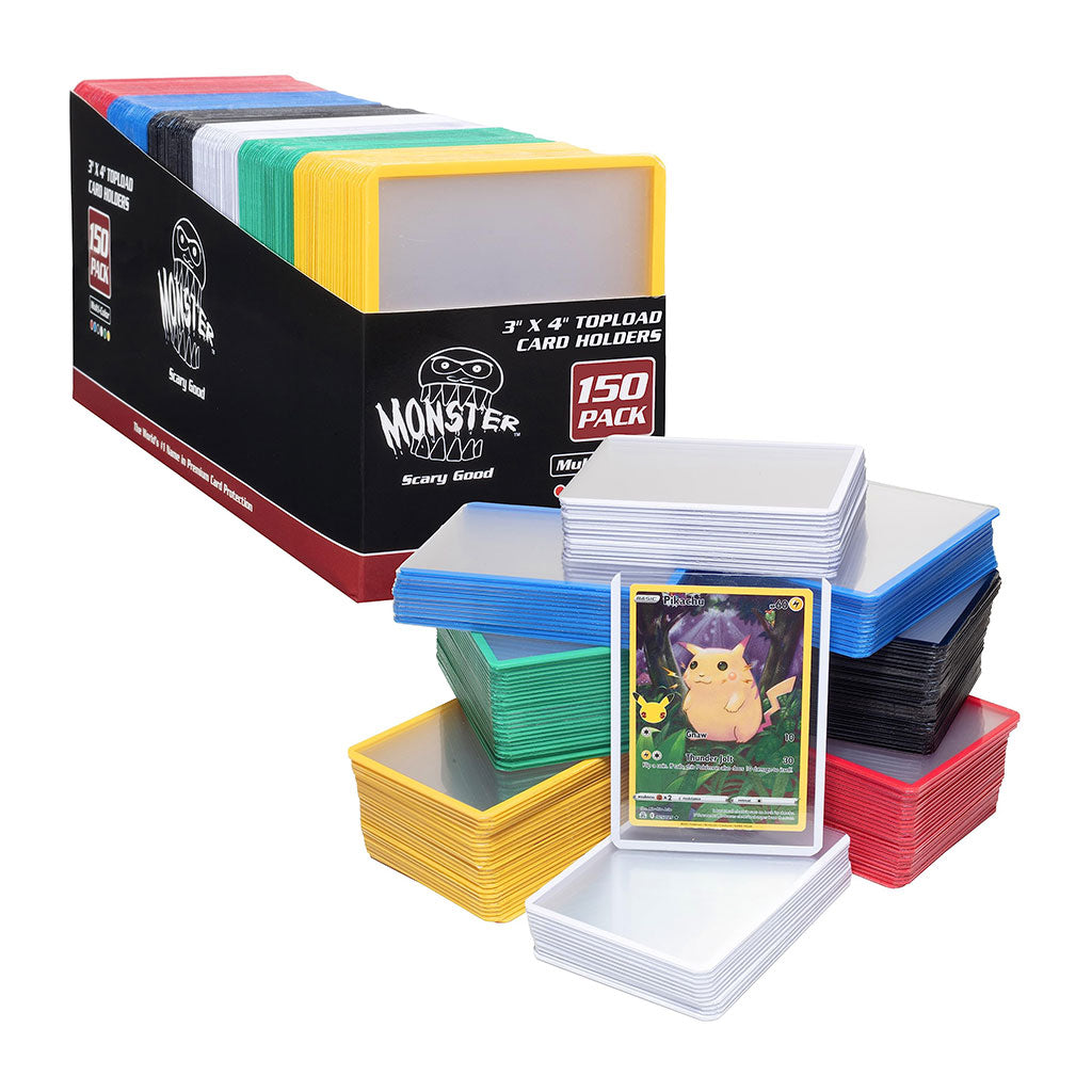 Monster - 3" x 4" Top Loader - Card Holders - Multi-Color
