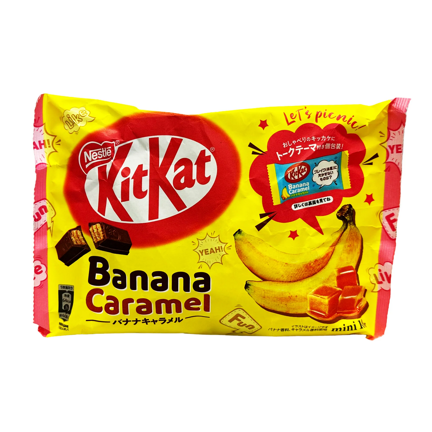 Nestle - Kit Kat - Banana Caramel (4.5 oz bag) - Product of Japan