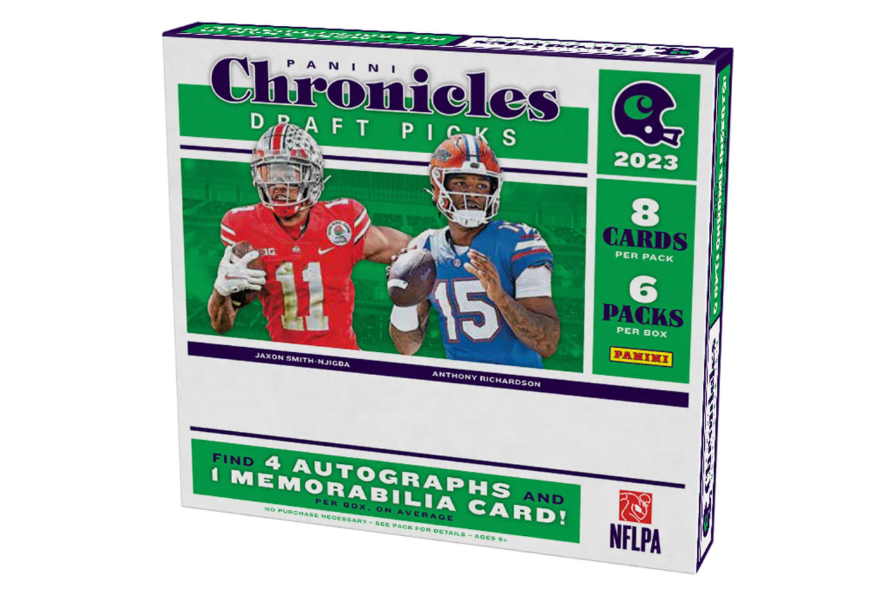 Panini Chronicles Draft Picks Football Hobby Box NFL 2023 CARDPOPUSA