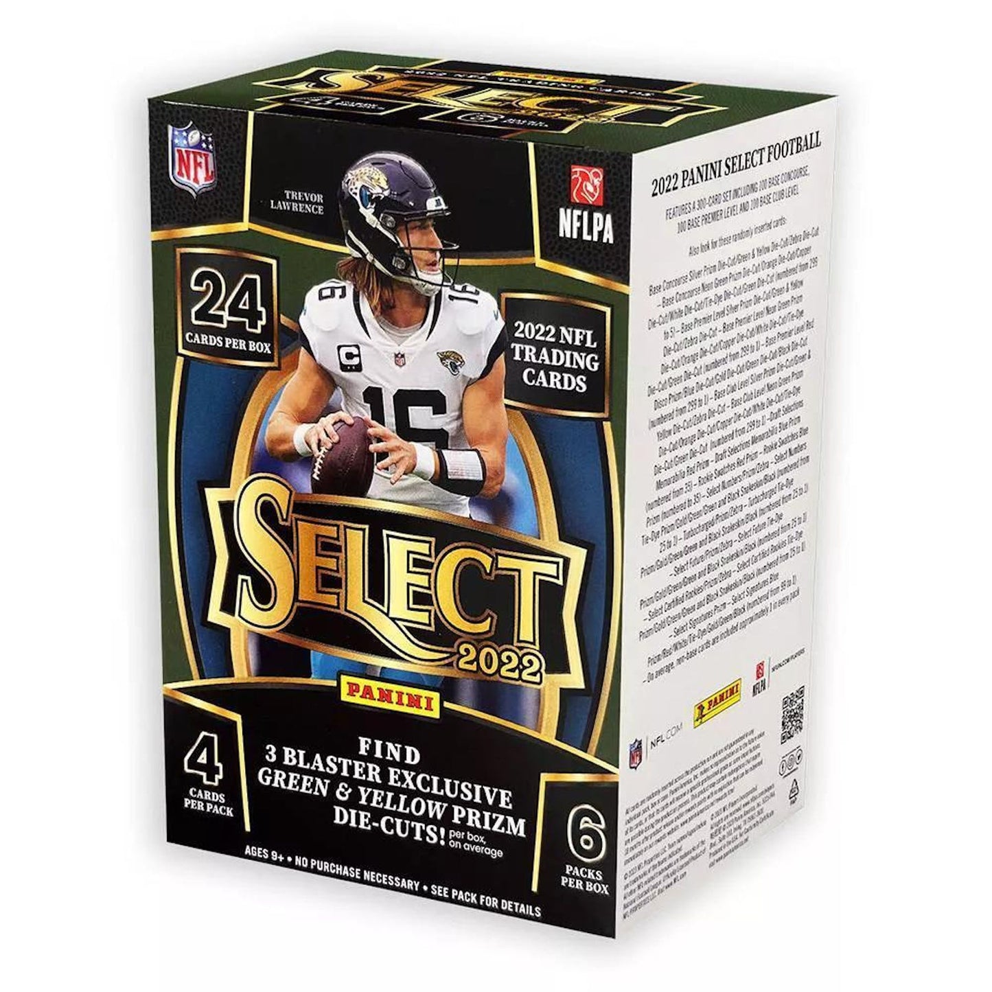 Panini Select NFL Blaster Box 2022 Green CARDPOPUSA