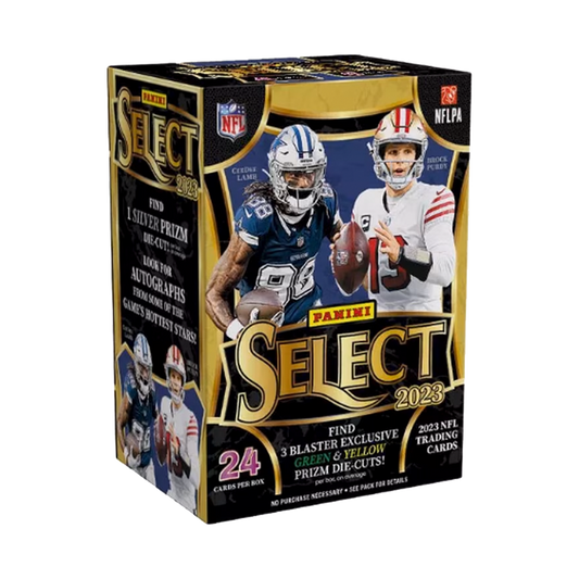 Panini - Select - NFL Football - Green Yellow Die Cut - 2023 - Blaster Box