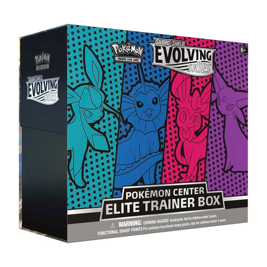 Pokémon - Pokemon Center - Sword & Shield - Evolving Skies - Elite Trainer Box - Glaceon/Vaporeon/Sylveon/Espeon