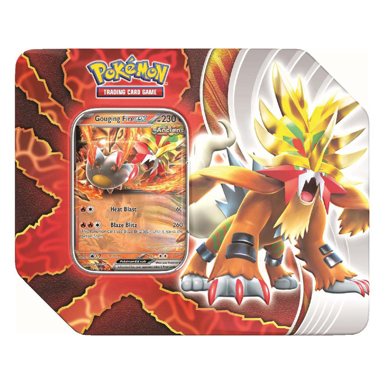 Pokémon - Scarlet &amp; Violet - Paradox Destinies - Tins- Gouging Fire Ex