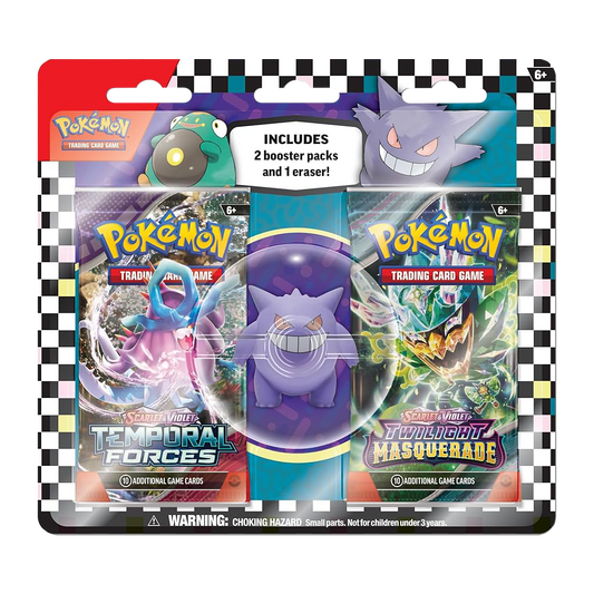 Pokémon - Back 2 School - 2 Pack Booster Pack w/ Eraser - Styles May Vary