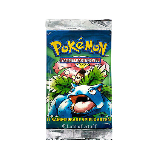 Pokemon - Base Set - 1st Edition German Venusaur Art - Booster Pack
