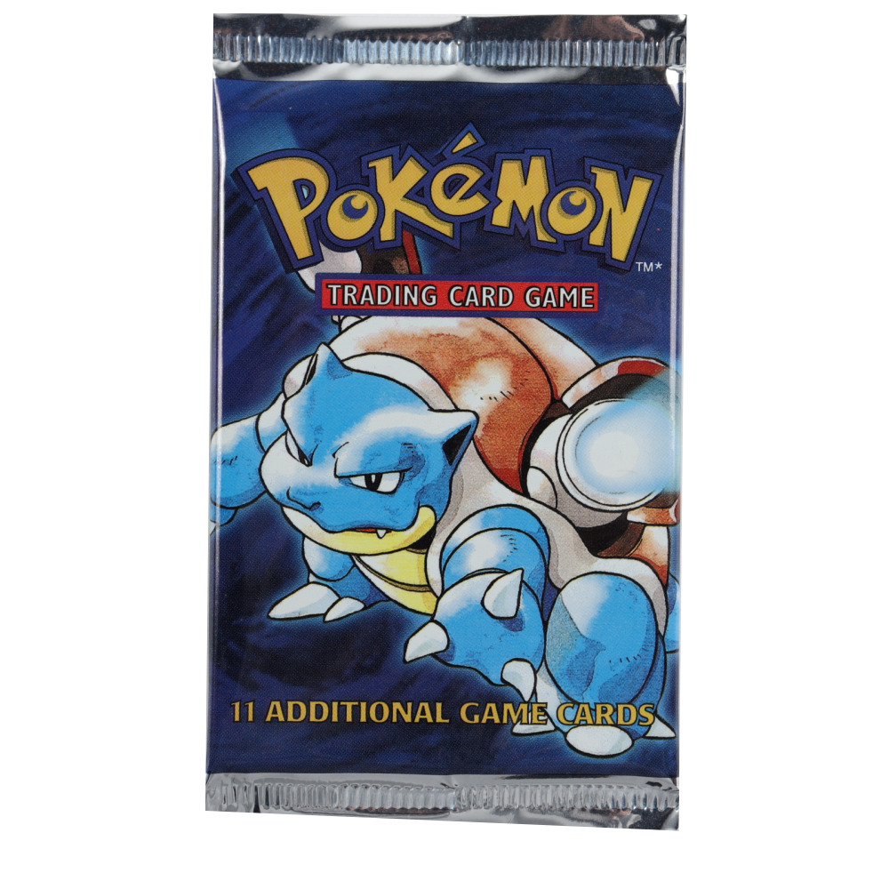 Pokemon - Base Set - Blastoise Pack Art - Hanger Booster Pack