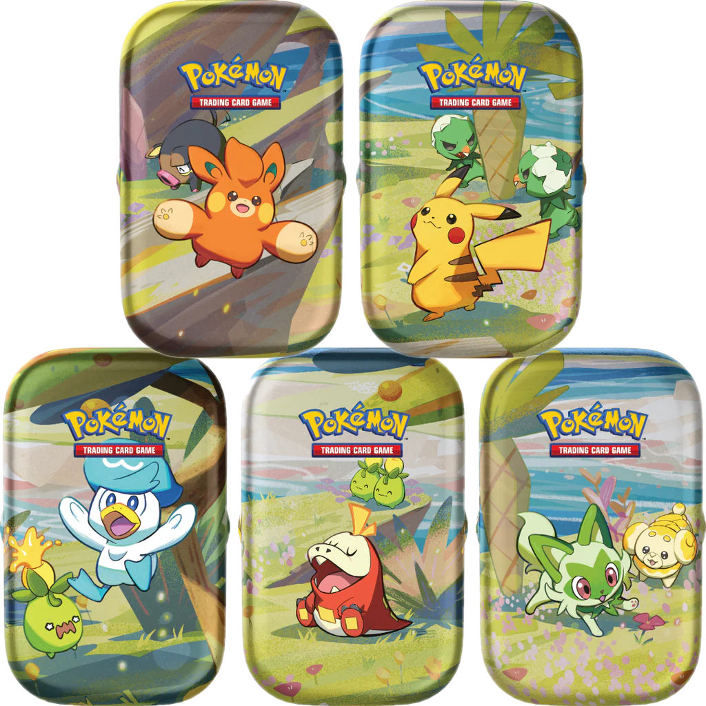 Pokémon - Scarlet & Violet - Paldea Friends Mini Tin - Full Set