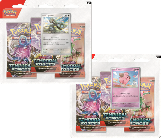 Pokémon - Scarlet & Violet - Temporal Forces - 3 Pack Blister