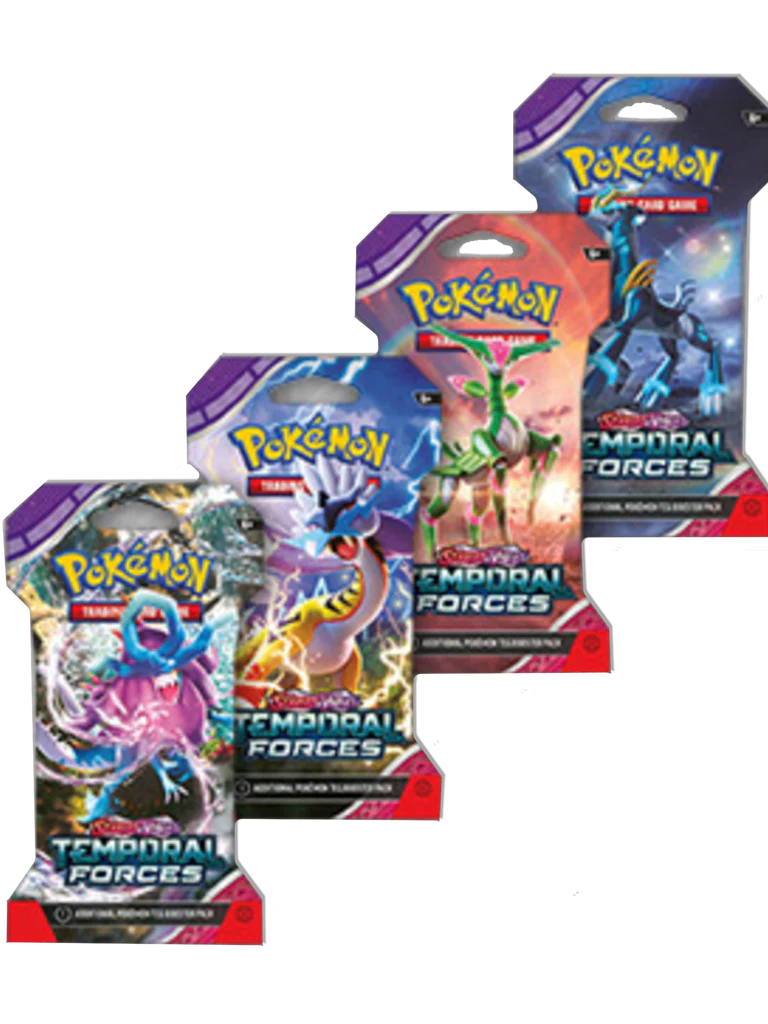 Pokémon - Scarlet & Violet - Temporal Forces - Sleeved Booster Packs