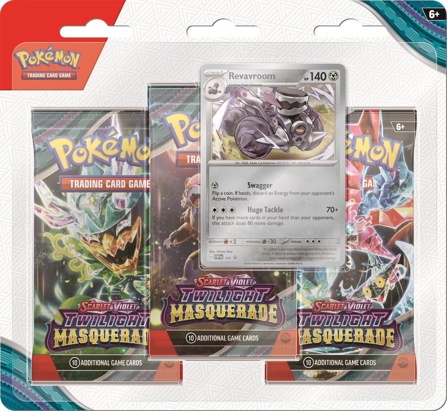 Pokemon - Scarlet and Violet - Twilight Masquerade - 3 Pack Blister