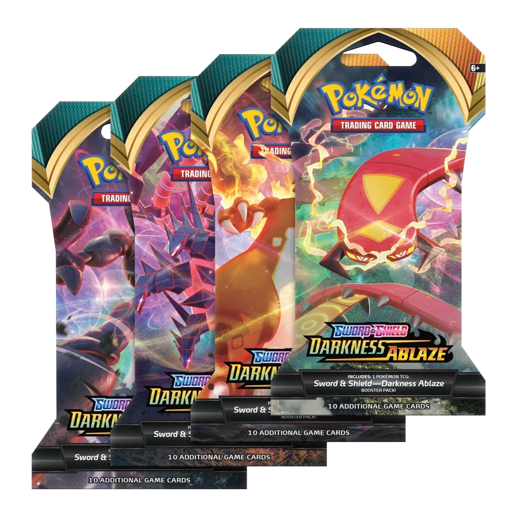Pokémon - Sword & Shield - Darkness Ablaze - Sleeved Booster Pack - Styles May Vary