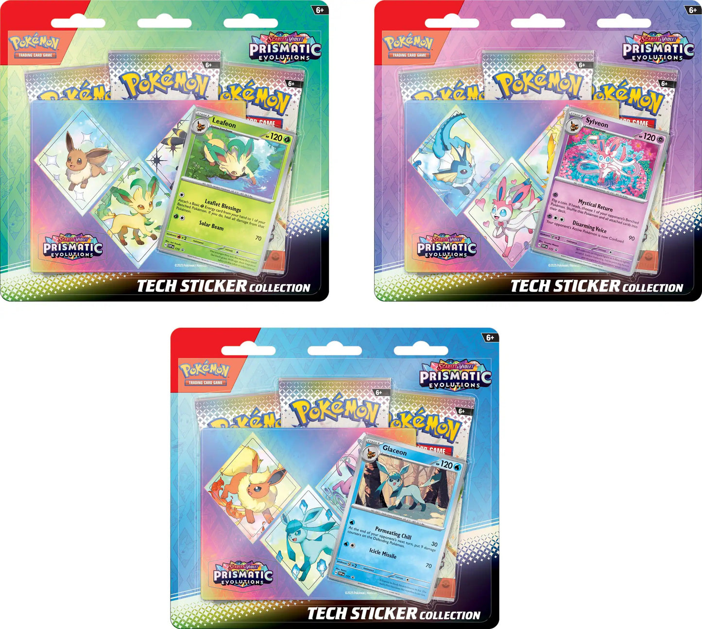 Pokemon - Scarlet & Violet - Prismatic Evolutions - Tech Sticker Collection