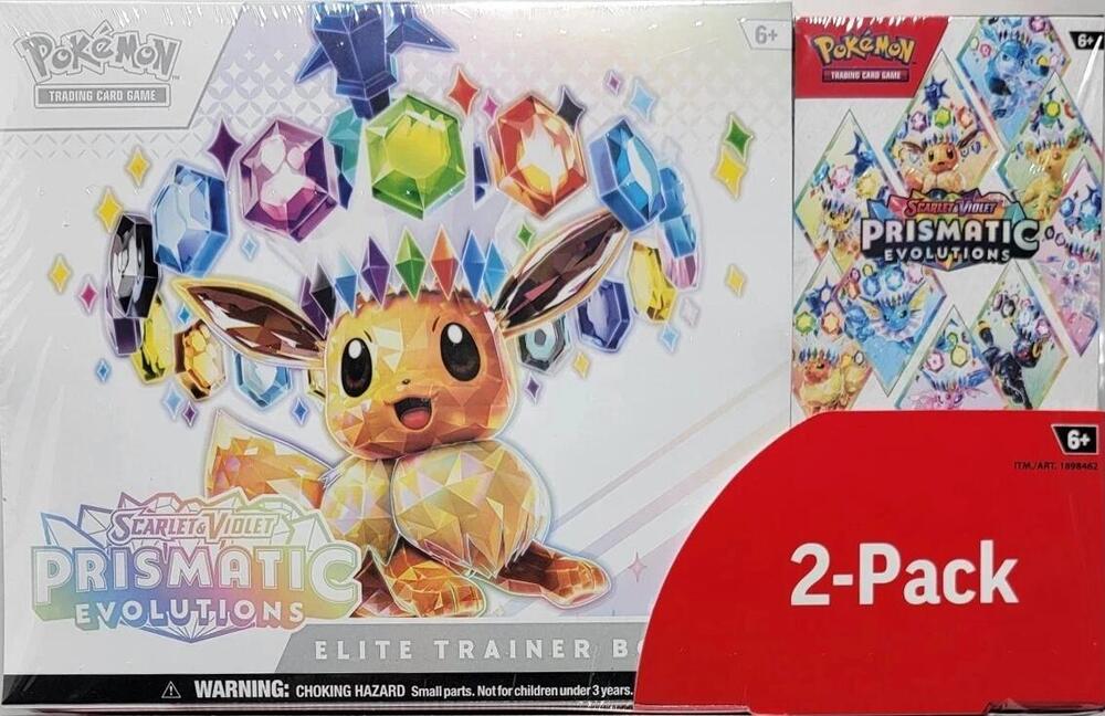 Pokemon - Scarlet and Violet - Prismatic Evolutions - Booster Bundle and Elite Trainer Box Combo