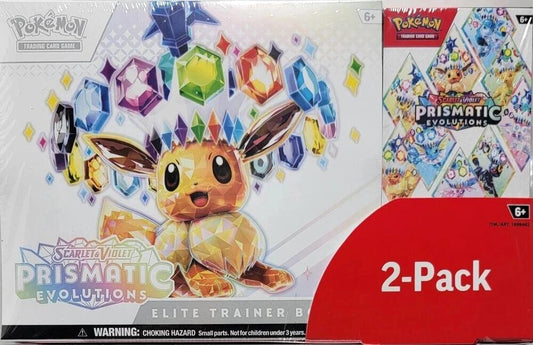 Pokemon - Scarlet and Violet - Prismatic Evolutions - Booster Bundle and Elite Trainer Box Combo