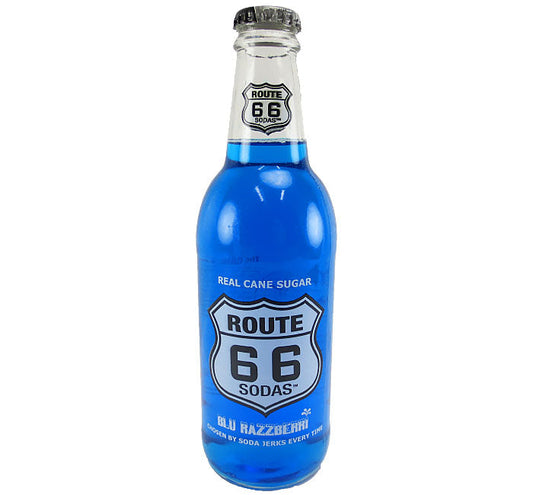 Route 66 - Blue Raspberry Soda W/ Real Cane Sugar (12oz)