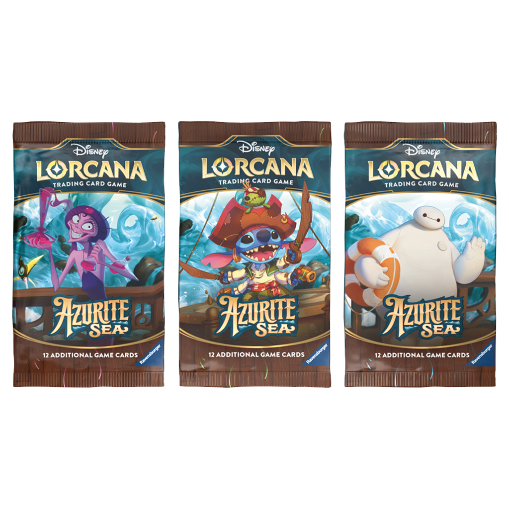 Disney - Lorcana - Azurite Sea - Booster Pack CARDPOPUSA Disney - Lorcana - Azurite Sea - Booster Pack CARDPOPUSA