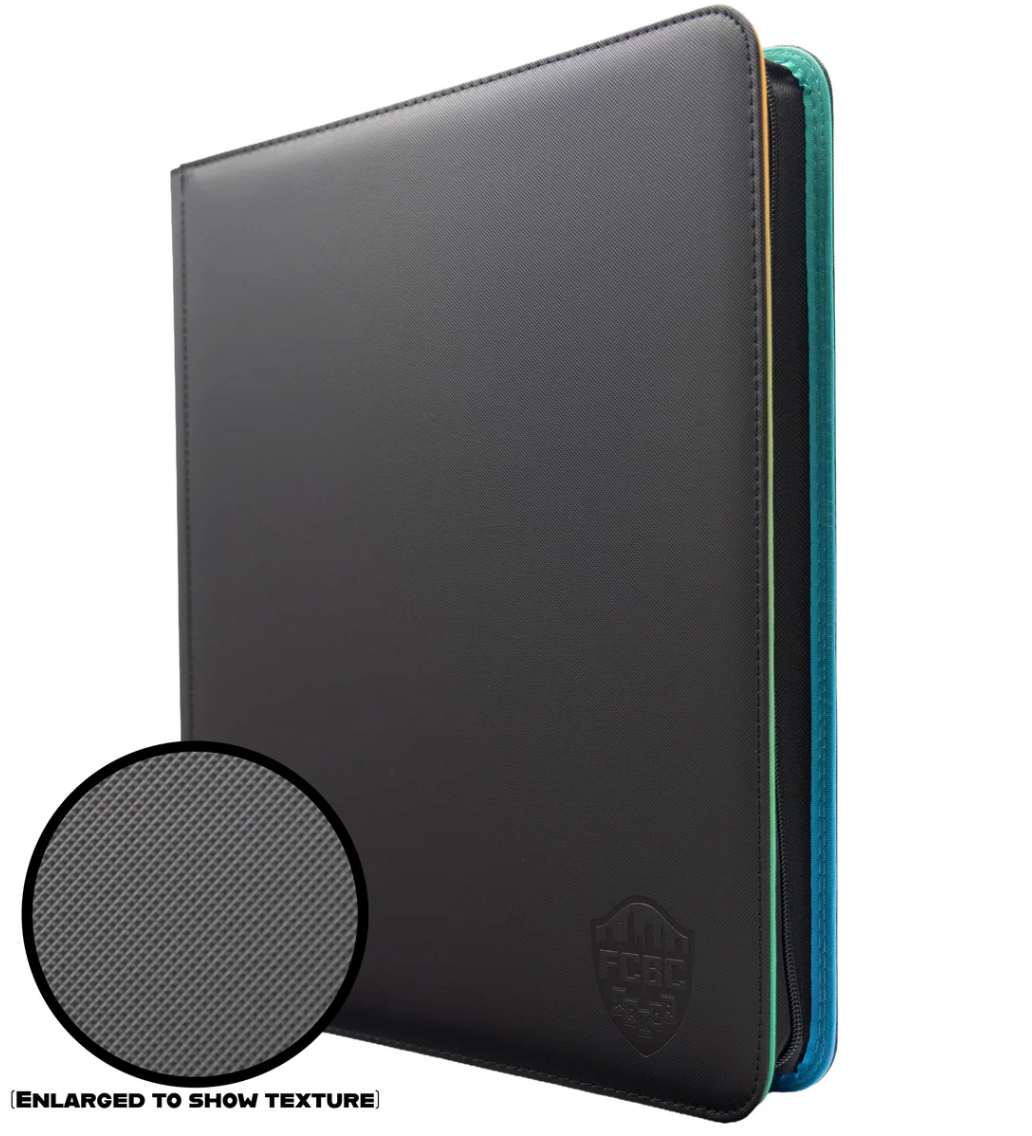 FCBC - Top Loader Binder - Black w/ Rainbow