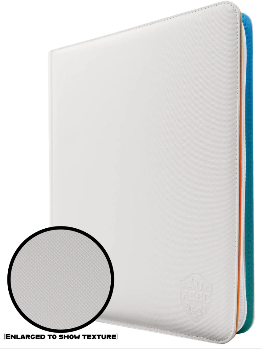 FCBC - Top Loader Binder - White w/ Rainbow