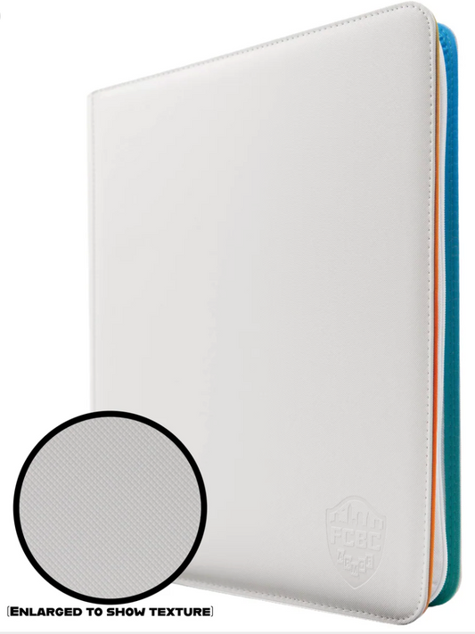 FCBC - Top Loader Binder - White w/ Rainbow