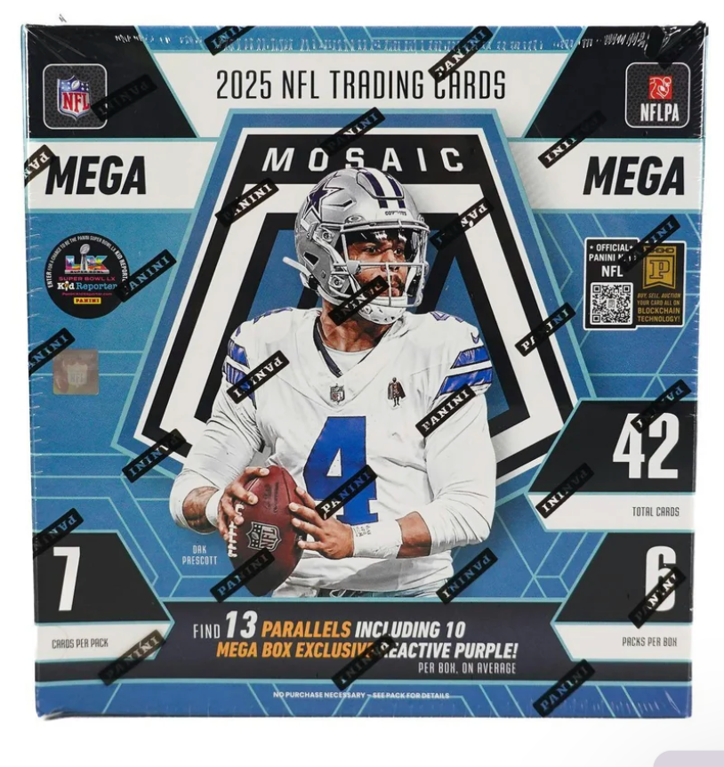 Panini - Mosaic - NFL Football - Reactive Purple - 2025 - Mega Box