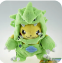 Pokemon - Pikachu - Cosplay Tyranitar - Plushie