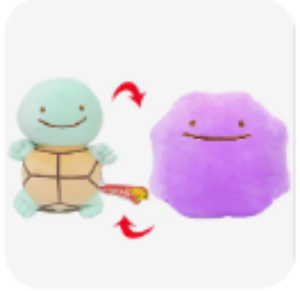 Pokemon - Ditto Squirtle - Reversible - Plushie