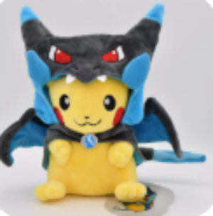 Pokemon - Pikachu - Cosplay Mega Charizard X - Plushie