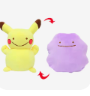 Pokemon - Ditto Pikachu - Reversible - Plushie