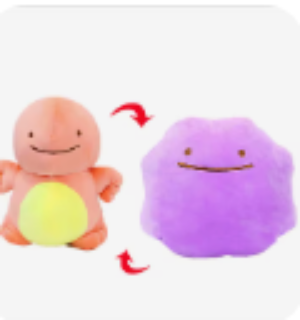 Pokemon - Ditto Charmander - Reversible - Plushie