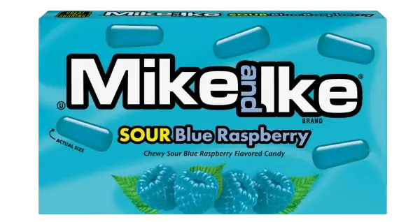 Mike and Ike - Sour Blue Raspberry Chewy Candy (.78oz)