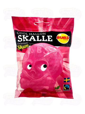 Bubs - Raspberry Swedish Candy Skulls (90g)