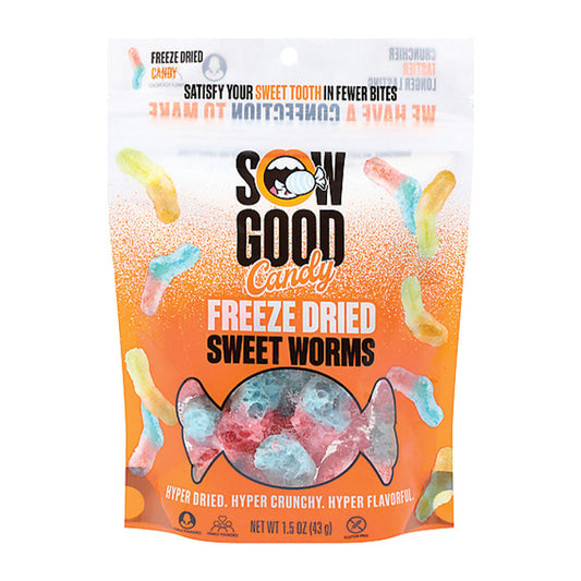 Sow Good - Freeze Dried Sweet Worms (1.5oz)