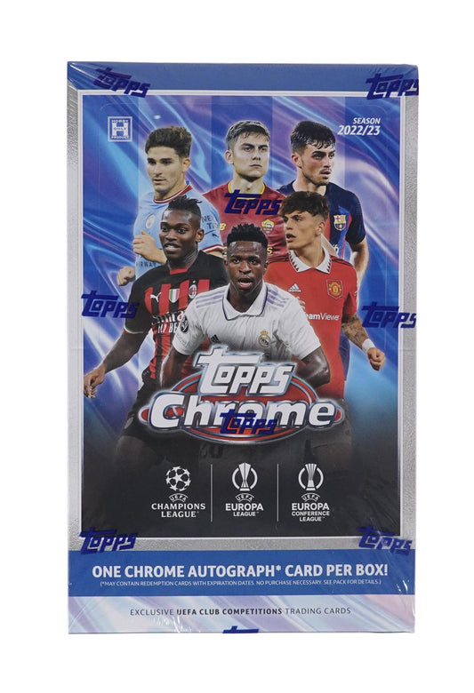 Topps - Chrome - UEFA - Club Competitions Soccer Hobby Box 2022-23