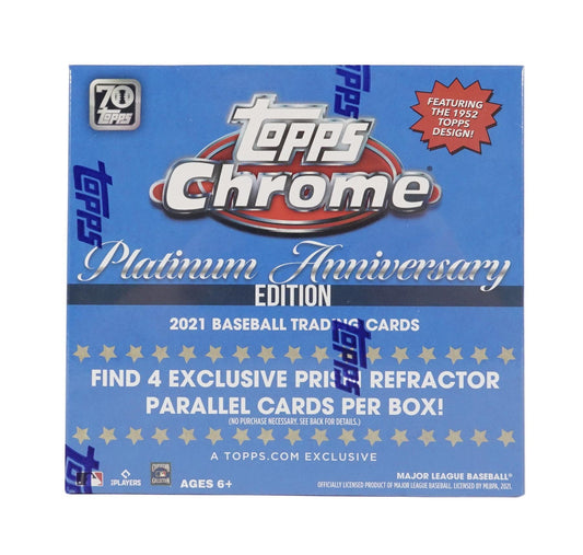 Topps - Chrome Platinum Anniversary - Baseball Mega Box 2021