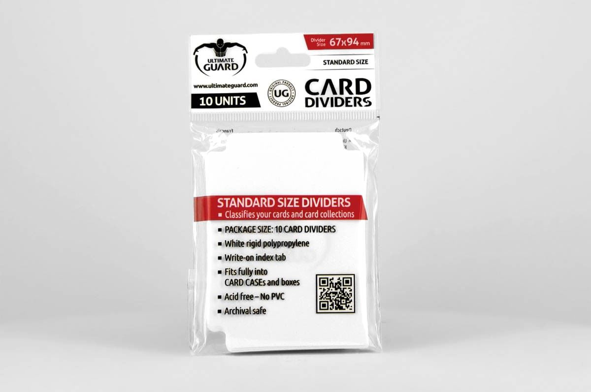 Ultimate Guard - Trading Card Dividers - Standard Size - White