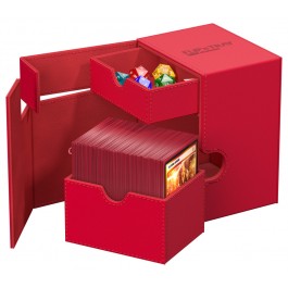 Ultimate Guard - Flip 'n' Tray - 133+ Deck Case - Monocolor Red