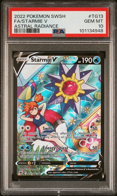 PSA - Gem MINT 10 - 2022 - Pokemon - Astral Radiance - Starmie V TG13/TG30