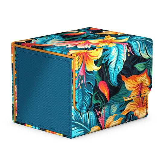 Ultimate Guard - Deck Case - Sidewinder - 100+ Xenoskin - 2024 Exclusive - Floral Places - Tulum Blue