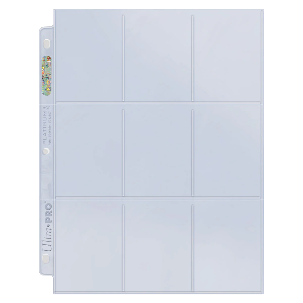 Ultra-Pro - Platinum Series 9-Pocket Pages (SINGLE PAGE)