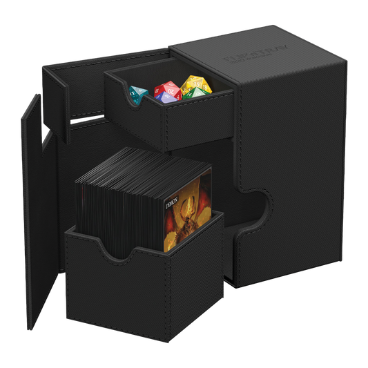 Ultimate Guard - Deck Case - Twin Flip N Tray - XENOSKIN Black - 80+