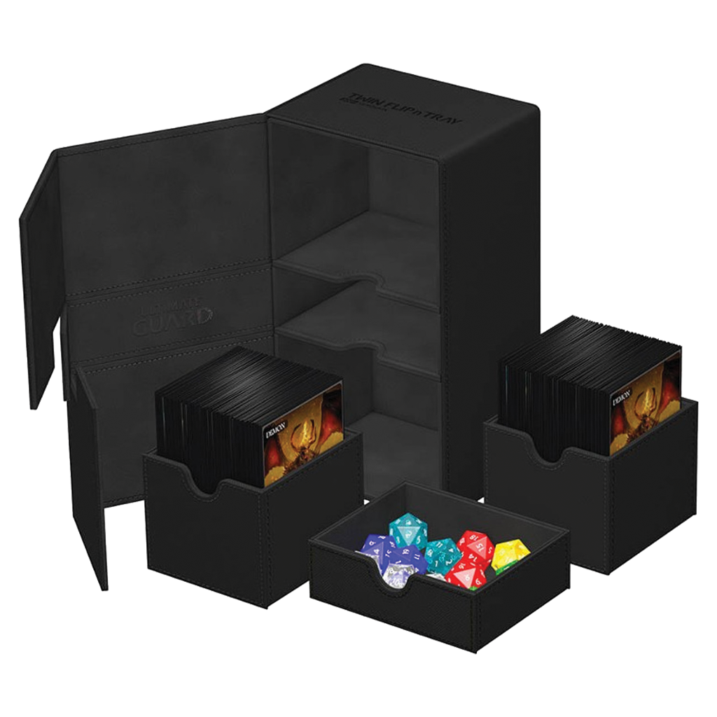 Ultimate Guard - Deck Case - Twin Flip N Tray - XENOSKIN Black