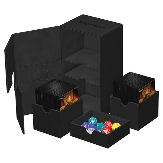 Ultimate Guard - Deck Case - Twin Flip N Tray - XENOSKIN Black