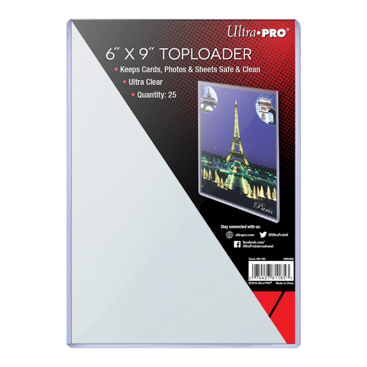 Ultra Pro - 6" x 9" - Top Loader - Pack